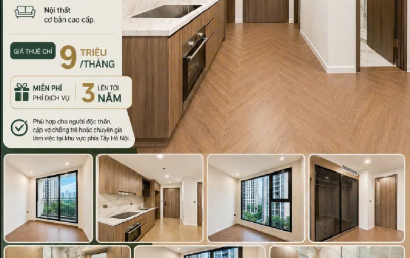  1PN+1 Lumière Evergreen Giá Tốt – Nhà Mới Tinh Chưa Qua Sử Dụng Chỉ 9 Triệu/Tháng